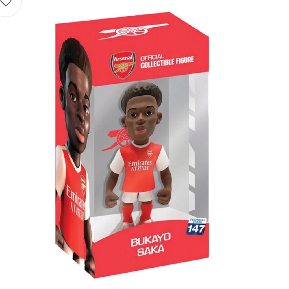 MINIX COLLECTIBLE FIGURINES - Sports Collectable 12 cm Figurines. Bukayo Saka